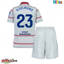 Camiseta Atletico Madrid Morten Hjulmand #23 Tercera Equipación para niños 2026-27 manga corta (+ pantalones cortos)